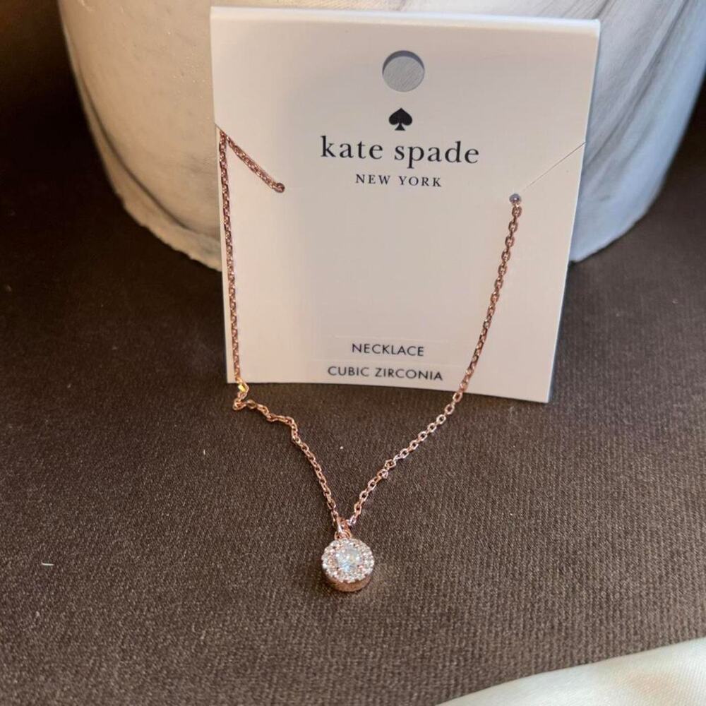 Kate spade rose gold necklace new with dust bag